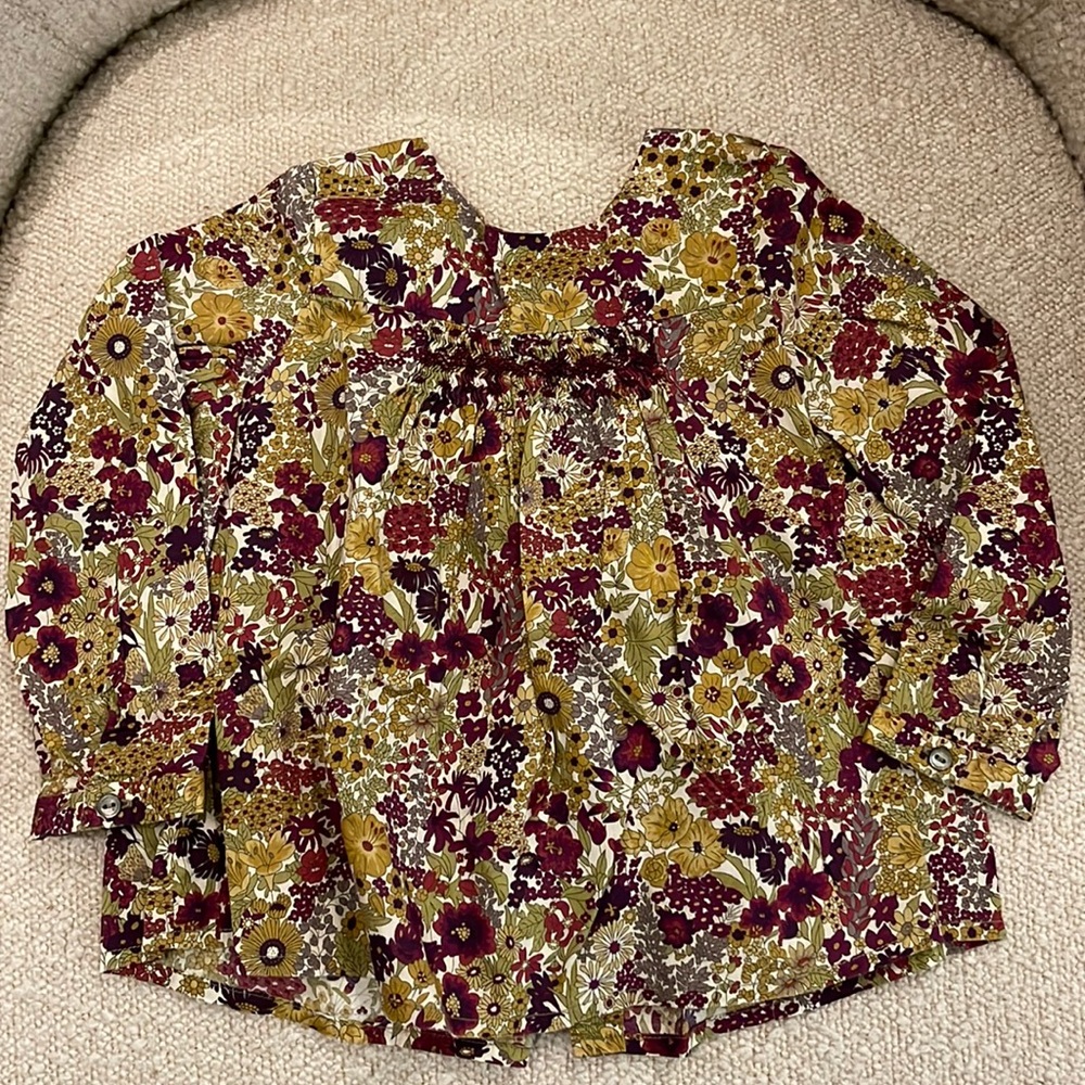 Bonpoint embroidery blouse